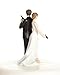 Wedding Collectibles Super Sexy Spy Guns Wedding Cake Topper with Bride and Groom | Fun, Sexy, Humorous Figurine | Fine Porcelain | 5.5 Inches