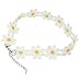 Daisy Flower Lace Choker Chain Necklace (Yellow)