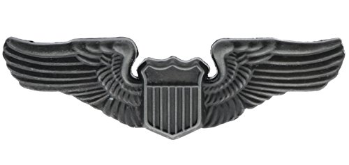 Pilot Aviator Wings Large 2 3/4 inch Hat Pin Antiqued Silver Tone hat Lapel pin HON16063 F4D13O