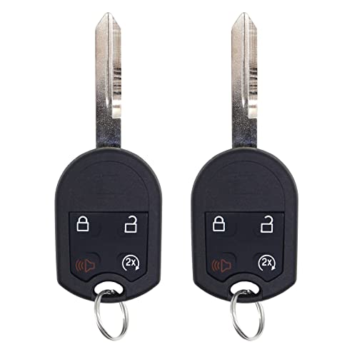 Pack De 2 Télécommandes Clés Sans Contact 4 Boutons Pour Ford, Lincoln, Mercury - Marque CarBole