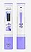 Digital Aid Professional TDS, EC & Temperature Meter. 3 in 1. Professional Quality TDS Meter:0-9990ppm. (White/Purple)