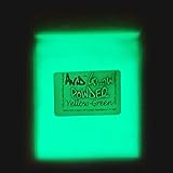 Yellow Green Glow Powder -Neutral in Daylight 1oz (30g); - Glow in The Dark Pigment Powder for Resin, Slime, Nail Polish, Paints, Coatings, Acrylic Powder; Premium Encapsulated Strontium Aluminate