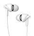 UiiSii C200 in Ear Headphones with Mic Earphones Stereo Earbuds Bass 3.5mm Jack Headset for Apple iOS and Android Computer PC Tablet(White)