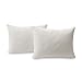Waterguard Waterproof Pillow Protectors Quilted, Zippered Pillow Cases, 100% Cotton Top, Microfiber Filled Pillow Covers, Queen Size (20x30) Set of 2