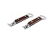 Set of 2 - Dual-Sided Manual Stainless Steel Can Opener Steel Can Punch Opener w/Riveted Wood Finish Handle