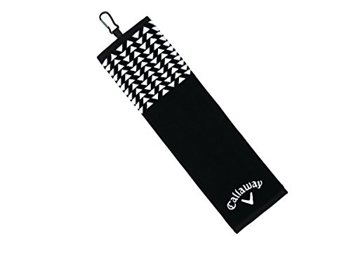 Callaway Golf Women's 2017 Cotton Up town Towel, Black, 16 x 21