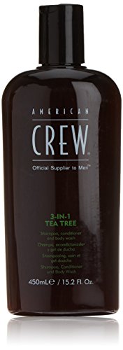 American crew 3-in-1 tea tree body cleanser, 15.02 ounc…