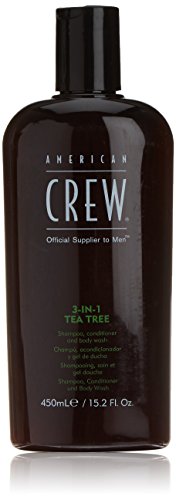 American Crew 3-In-1 Tea Tree Body Cleanser, 15.02 Ounce