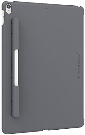 Switcheasy iPad Pro 10.5-inch Back Csae with Pencil Holder,Include HD Screen Protector, (Compatible with Smart Keyboard, Smart Cover and Apple Pencil) (Space Grey)