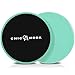 CHICMODA Gliding Discs Core Sliders, Dual Sided Disks Fitness Equipment for Abdominal, Home Exercises to Strengthen Core, Glutes, and Abs, Used on Carpet or Hard Floors with Carry Bag Lake Blue