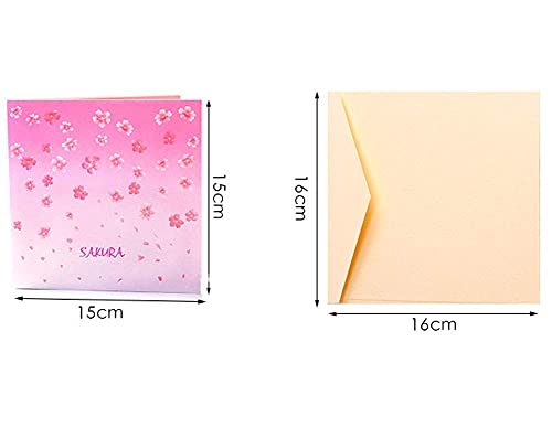 Cherry Blossom Pop Up Card, Bohang Wedding Anniversary Popup Card Greeting Card for Her on Mothers Day, Valentine, Birthday, Anniversaries, Wedding