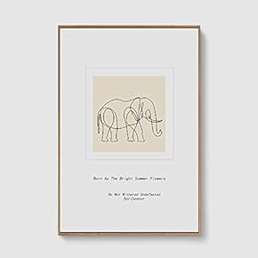 Framed Canvas Home Artwork Decoration Line Art Canvas Wall Art for Living Room, Bedroom - 16x24 inches