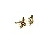 Gold Bee Stud Earrings, 24k Gold Vermeil over Sterling Silver, Bumblebee Jewelry, Honeybee Posts
