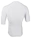 Rash Guard Compression Shirt for Men - USA Made Base Layer & Swim Shirt (White, X-Large)