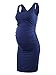 Liu & Qu Women's Maternity Sleeveless Tank Dresses Side Ruching Bodycon Dress For Daily Wearing Or Baby shower