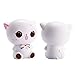 WATINC 1 Pcs Jumbo Squishy Kawaii White cat Cream Scented Charms, Lovely Toy for Stress Relief Toy Decorations Toy, Large Decorations Toy Large(White cat)