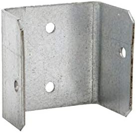 (10 Pack) 50mm Fence Panel Clips/Trellis U Clip Bracket BZP for Timber Posts and Anti Rattling by MultiScrew® - Image 3