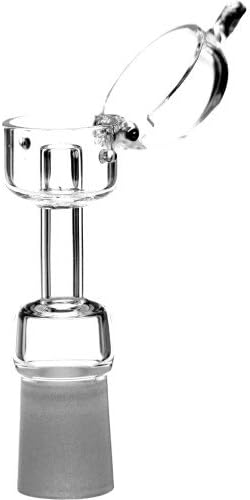SCIENTIFIC EXPERIMENT SUPPLIES 12-1724 14MM QUARTZ CUP WITH LID FEMALE CLEAR
