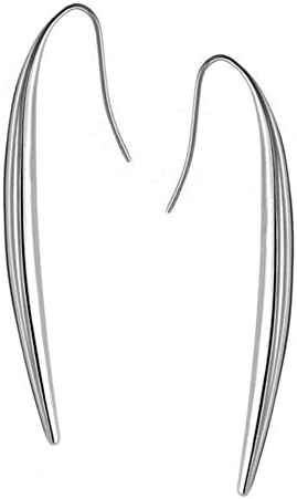 ailov Long Vertical Bar Dangle Earrings for Women Hypoallergenic Minimalist Skinny Line Titanium Stainless Steel