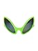 elope Green Alien Martian Costume Glasses with Rainbow Lenses Standard