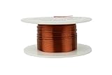 TEMCo 22 AWG Copper Magnet Wire - 4 oz 125 ft 200°C Magnetic Coil Winding
