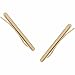 Humble Chic Bar Ear Climbers - Single Slim Bar Minimal Modern Ear Cuff Crawler Stud Earrings, 14k Yellow Bar, Gold Plated