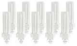 (10 Pack) PLT-26W 841, 4 Pin GX24q-3, 26 Watt Triple Tube, Compact Fluorescent Light Bulb