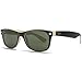 Ray-Ban RB2132 New Wayfarer Sunglasses Shiny Black/Beige (875) RB 2132 55mm