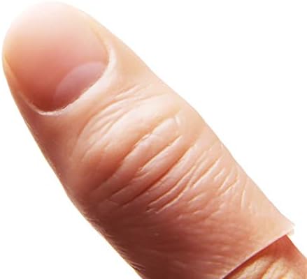 Amazon Thumbs Up フィンガーの偽物 親指カバーをシミュレートする 柔軟硬い指チップ 指真似る道具 ディスアピアリングマジックアクセサリー 隠す用の小物 近景ステージマジック道具 軟質lサイズ ５本入れ マジック 手品 おもちゃ