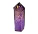 Amethyst Healing Crystal Wand Pointed & Faceted Prism Bar for Reiki Chakra Meditation Therapy Deco, Small gemstomes are Gifts (Colors May Vary Due Natural Properties)