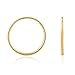 14K Yellow Gold Women's Endless Tube Hoop Earrings 1-1.25mm Thick 8-20mm Diameters - Singles and Pairs Available