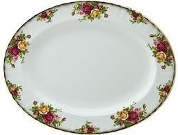 ROYAL ALBERT OLD COUNTRY ROSES - OVAL MEAT PLATTER 38CM L/S - UK MADE