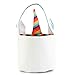 Unicorn Easter Basket Canvas Cartoon Easter Basket Bag for Eggs Hunts (Rainbow Unicorn)
