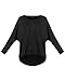 ZANZEA Women's Off-Shoulder Batwing Sleeve Blouse Casual Loose Oversized Baggy T-Shirt Sweater Pullover Top