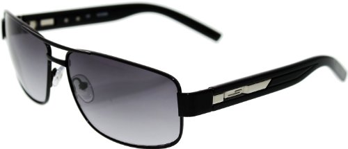 GUESS Eyewear Rectangle Sunglasses (Black)