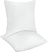 Utopia Bedding Microfiber Square Pillow (Standard 18x18, WHITE), 2 Pack