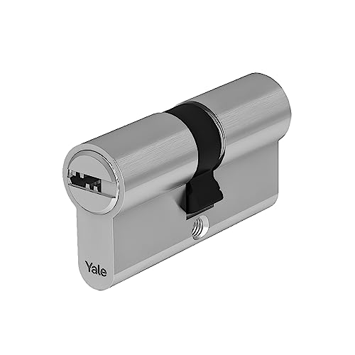 Yale High Security European Cylinder for Lock YC101KD404004N1 Nickel-Plated, 40/40 mm, Twin, Clutched, 4 Keys