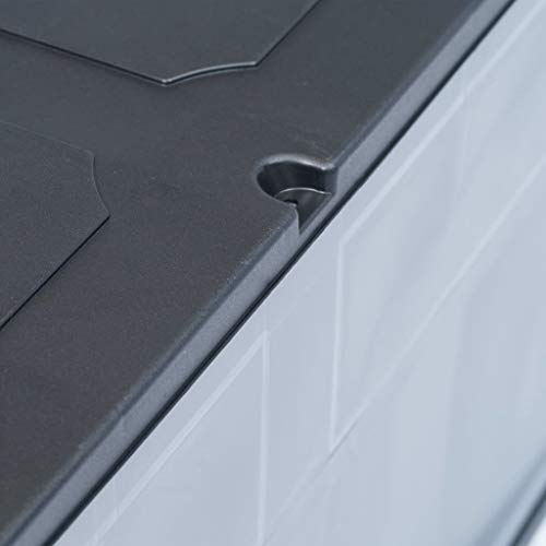 mewmewcat wasserdichte Garten Aufbewahrungsbox 320 L Gartenbox Auflagenbox für Garten Terrasse aus Kunststoff 119 x 46 x… – Bild 5