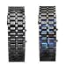 Lava Style Iron Samurai Stainless Steel Bracelet LED Watch RED / BLUE **2 PACK**