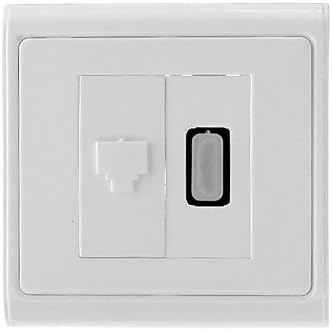 HDMI V1.3 Female to RJ45 Female Network Wall Plate / Wall Outlet (Type A 19-Pin Connector)
