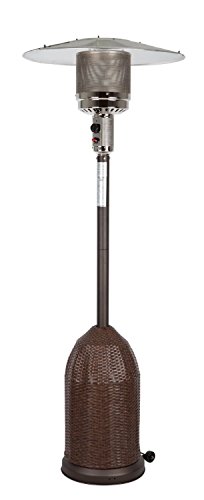 Golden Flame (XL-Series Mocha-Wicker 46,000 BTU Deluxe Propane (LP) Heater w/Wheels