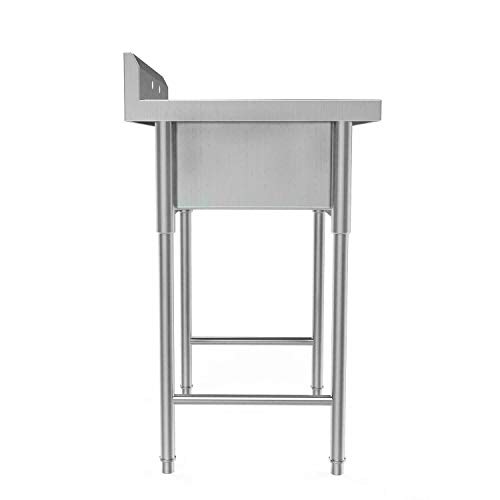 9TRADING 30" Stainless Steel Utility Commercial Square Kitchen Sink for Washing Room New