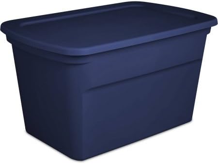 Sterilite 18-Gallon Medium Tote - Case of 8, Deep Cobalt | Storage to make transporting easy.