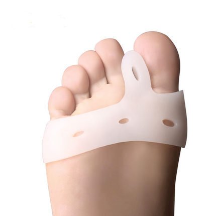 (Pack of 1 Pairs 2 PCS) LOTGO Soft Gel Toe Separators for Active People Gel Big Toe Straighteners Separators Hallux Valgus Correction - Pain Relief for Bunions & Tailor's Bunions Silicone
