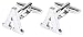 Initial Cufflinks (Alphabet Letter) by Men's Collections (A)