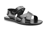 Scandro Men's 52632 Roman Gladiator Leather Strap Sandals Shoes