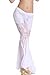 ZLTdream Belly Dance Lace Fishtail Pants for Petite Figure Women Rave Outfit White
