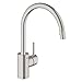 Grohe 32665DC1 Concetto Single-Handle Pull-Down High Arc Kitchen Faucet, 1.75 GPM, SuperSteel InfinityFinish
