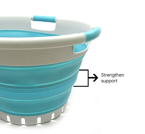 4 SAMMART+Collapsible+Plastic+Laundry+Basket