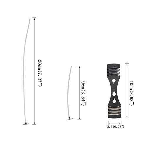 Candle wick,LANMOK 200 Pcs Pre-waxed Wicks with Sustainer Tabs and Double-Sided Wick Stickers for Making DIY Craft Candles,90mm and 200mm Long. - Thumbnail 6